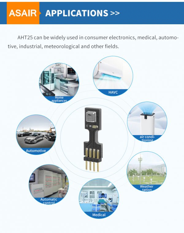 Aht25 Arduino ASAIR AHT25 Integrated Temperature And Humidity Sensor