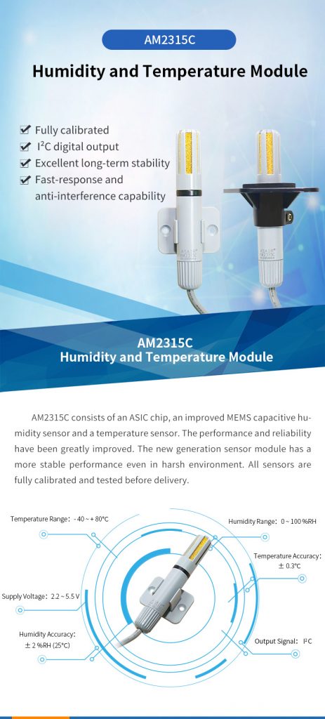 ASAIR AM2315C Temperature And Humidity Sensor