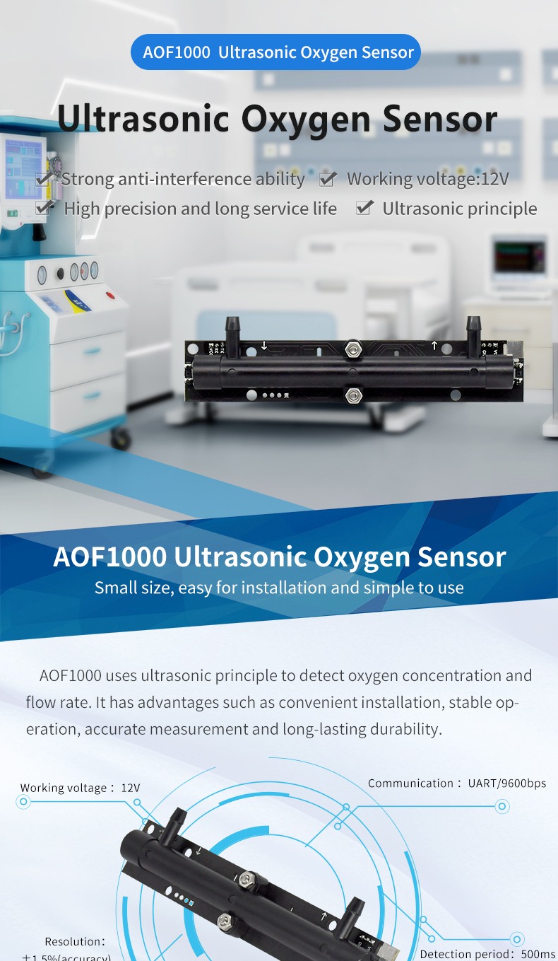 AOF1000 Ultrasonic Oxygen Sensor