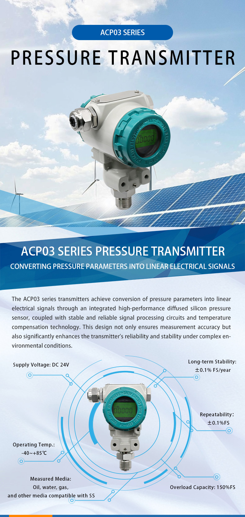 ACP03 Series Pressure Transmitter